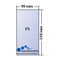Hosszúkás F5 formátumú jegyzetfüzet